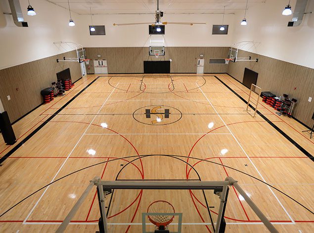 indoor full court basketball
