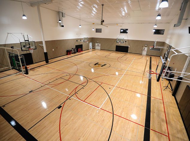 indoor full court basketball